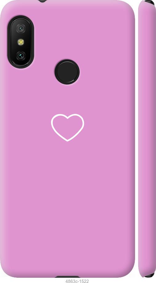 Чехол на Xiaomi Redmi 6 Pro Сердце 2