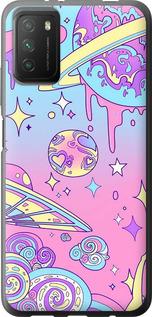 Чехол на Xiaomi Poco M3 Розовая галактика