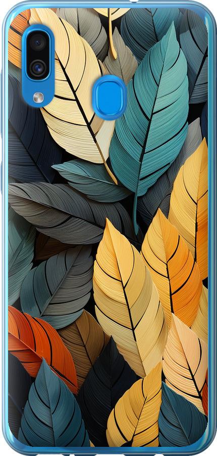 Чехол на Samsung Galaxy A30 2019 A305F Кольорове листя