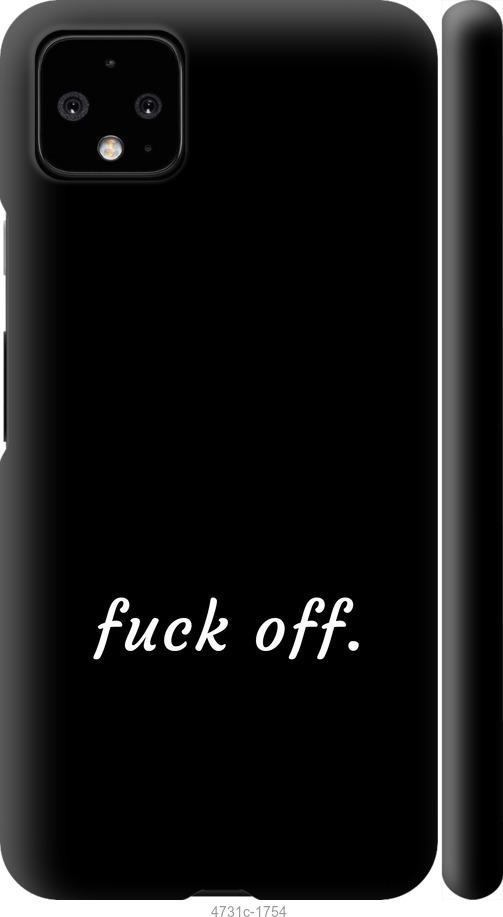 Чехол на Google Pixel 4 XL Fuck off