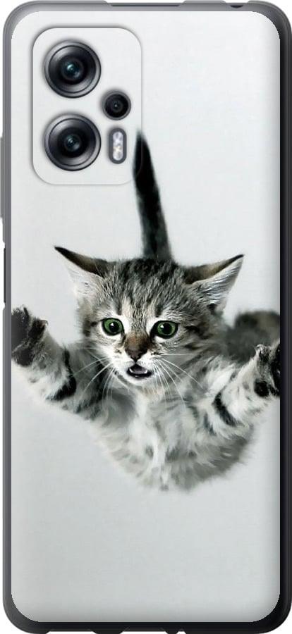 Чехол на Xiaomi Redmi Note 11T Pro Летящий котёнок