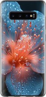 Чехол на Samsung Galaxy S10 Plus Роса на цветке