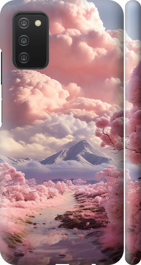 Чехол на Samsung Galaxy A03s A037F Розовые облака