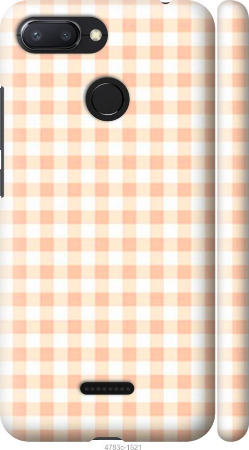 Чехол на Xiaomi Redmi 6 Узор в клетку