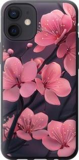 Чехол на iPhone 12 Mini Пурпурная сакура