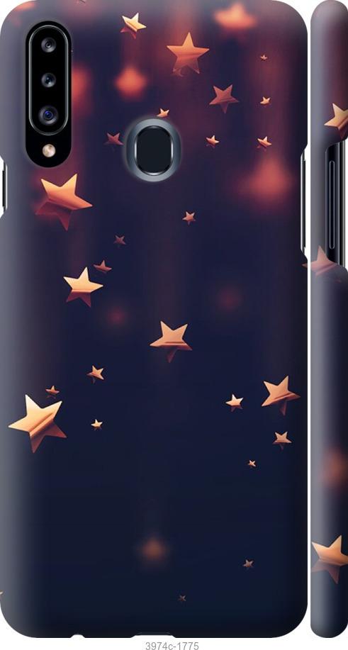 Чехол на Samsung Galaxy A20s A207F Падающие звезды