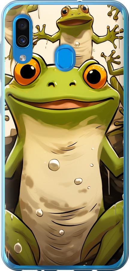 Чехол на Samsung Galaxy A30 2019 A305F Веселая жаба