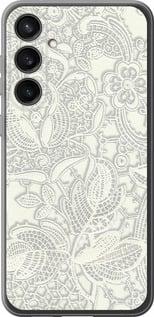 Чехол на Samsung Galaxy S23 FE Белое кружево