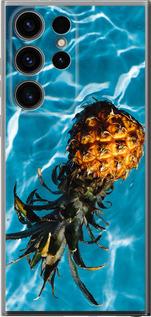 Чехол на Samsung Galaxy S24 Ultra Ананас на воде