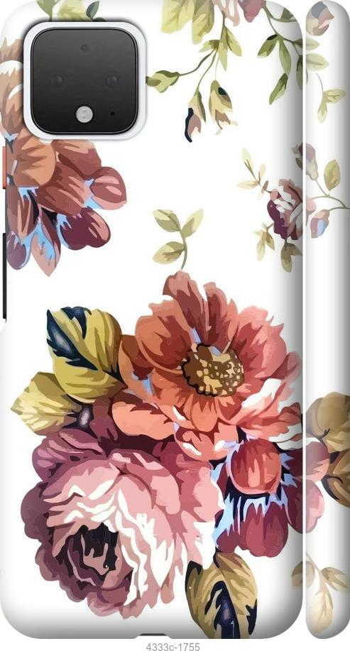 Чехол на Google Pixel 4 Vintage flowers