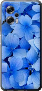 Чехол на Xiaomi Redmi Note 11T Pro Синие цветы