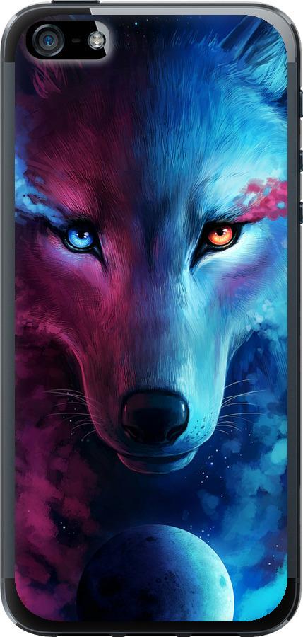 Чехол на iPhone SE Арт-волк