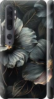 Чехол на Xiaomi Mi Note 10 Черные цветы