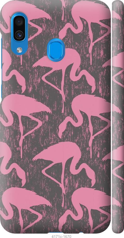 Чехол на Samsung Galaxy A20 2019 A205F Vintage-Flamingos
