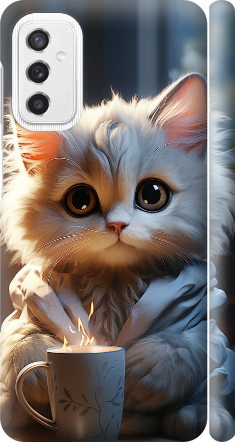 Чехол на Samsung Galaxy M52 M526B White cat