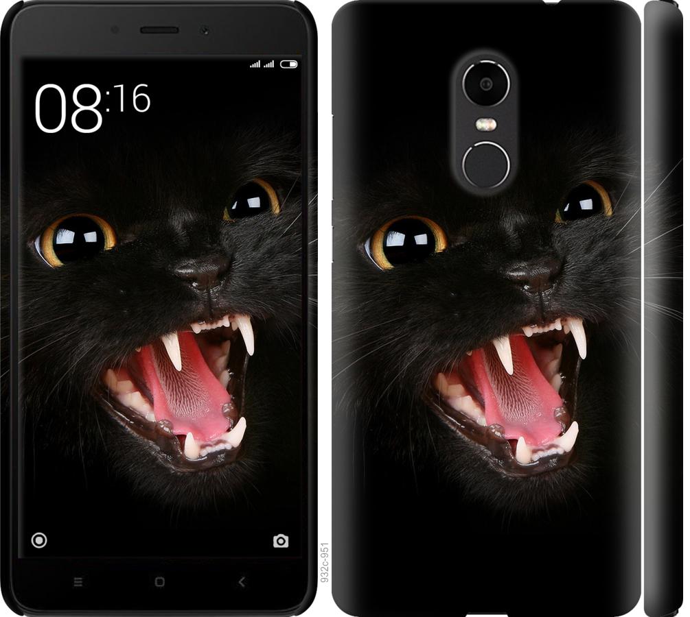Чехол на Xiaomi Redmi Note 4X Чёрная кошка
