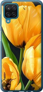 Чехол на Samsung Galaxy A12 A125F Желтые тюльпаны