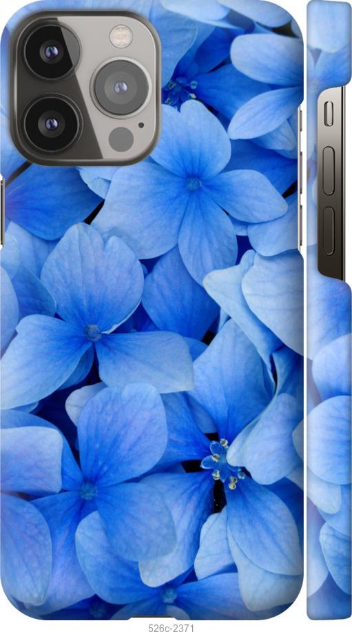 Чехол на iPhone 13 Pro Max Синие цветы