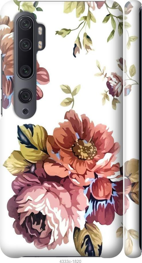 Чехол на Xiaomi Mi Note 10 Vintage flowers