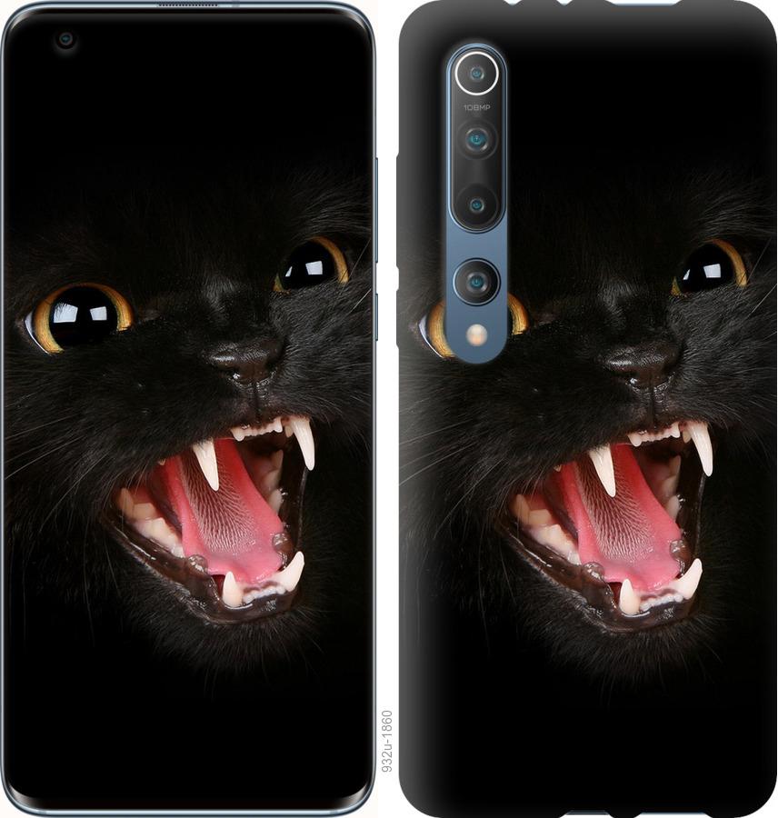 Чехол на Xiaomi Mi 10 Чёрная кошка
