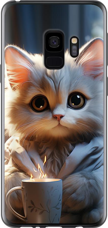 Чехол на Samsung Galaxy S9 White cat