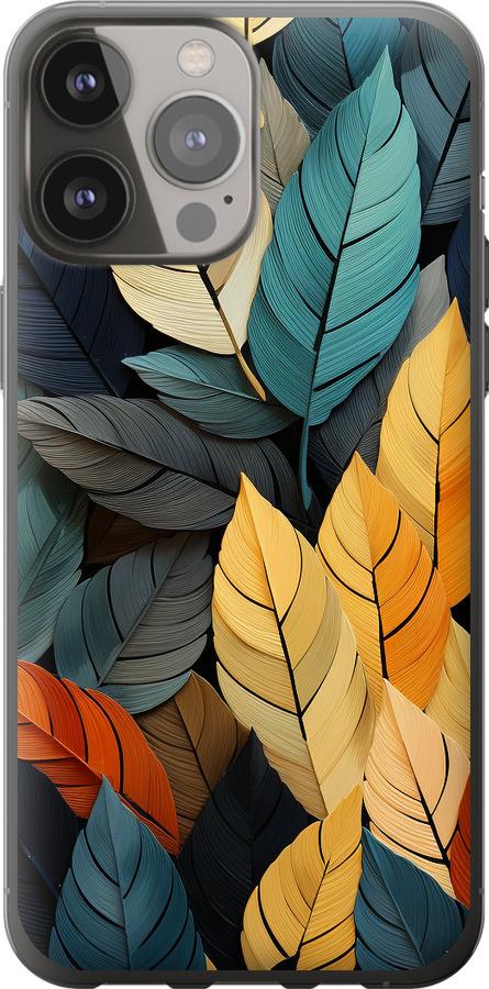 Чехол на iPhone 13 Pro Max Кольорове листя