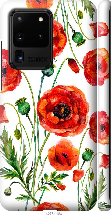 Чехол на Samsung Galaxy S20 Ultra Нарисованные маки