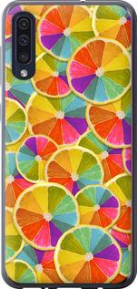 Чехол на Samsung Galaxy A30s A307F Разноцветные дольки лимона