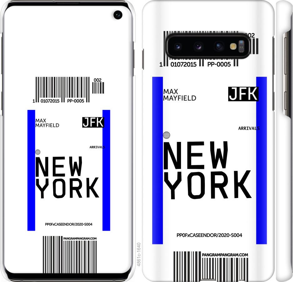 Чехол на Samsung Galaxy S10 New York