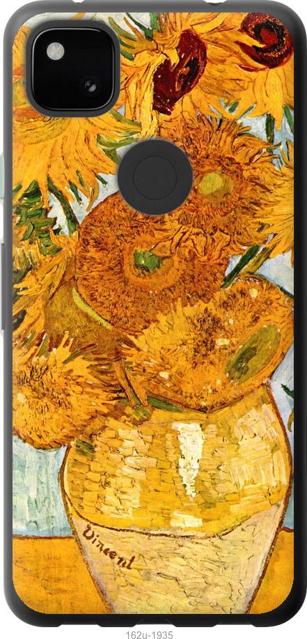Чехол на Google Pixel 4A Винсент Ван Гог. Подсолнухи