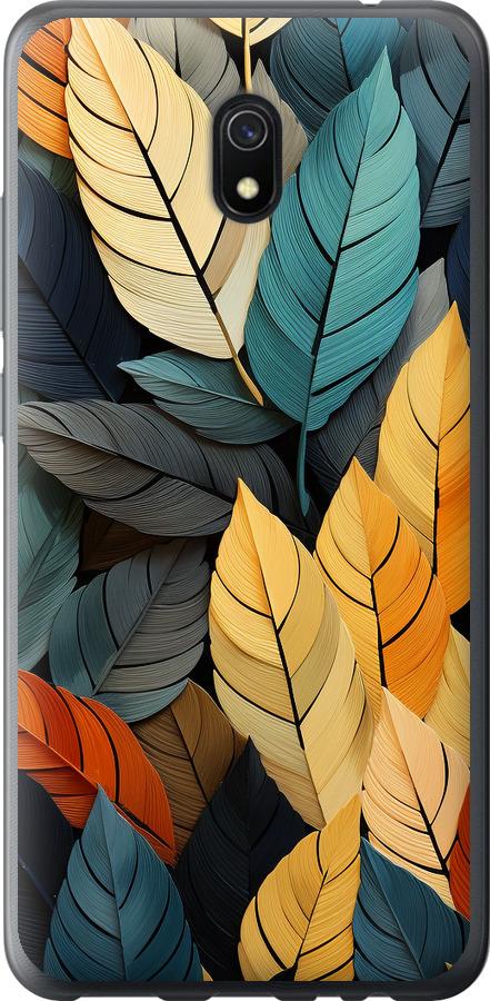 Чехол на Xiaomi Redmi 8A Кольорове листя