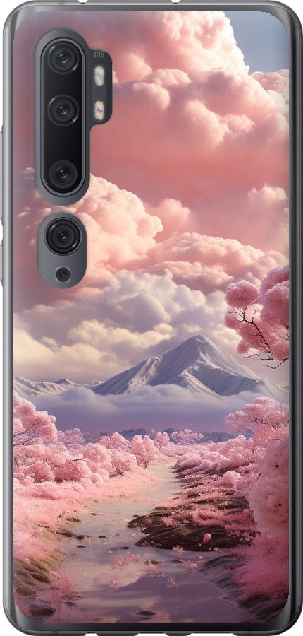 Чехол на Xiaomi Mi Note 10 Розовые облака