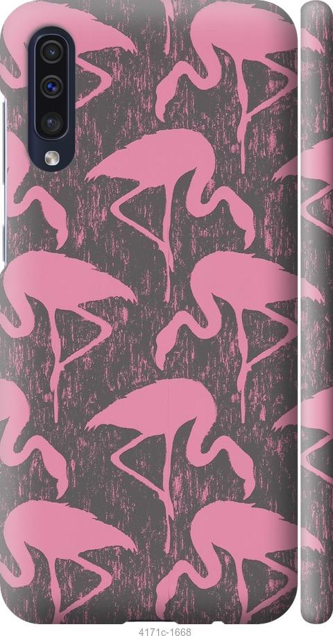 Чехол на Samsung Galaxy A30s A307F Vintage-Flamingos