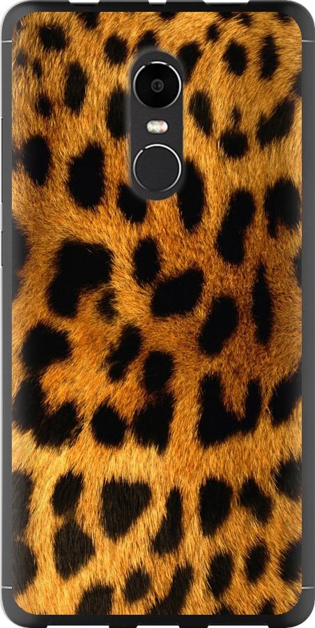 Чехол на Xiaomi Redmi Note 4X Шкура леопарда