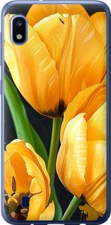 Чехол на Samsung Galaxy A10 2019 A105F Желтые тюльпаны