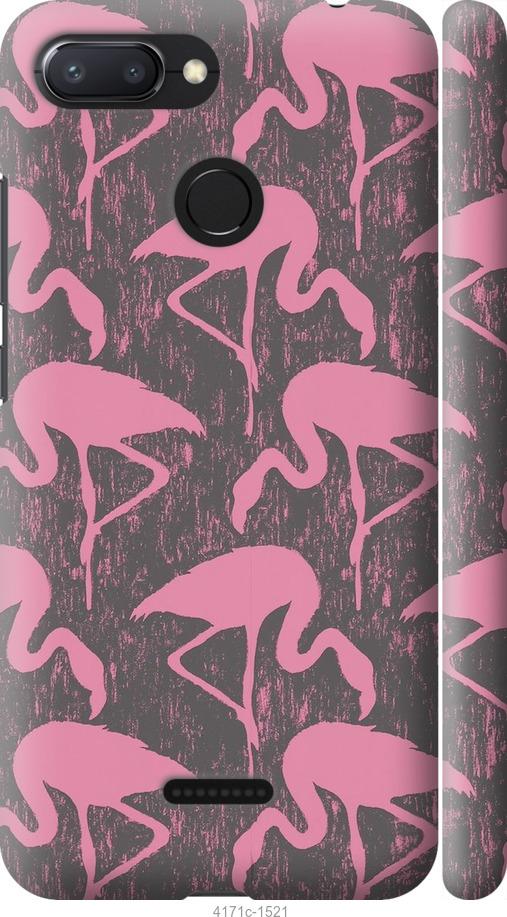 Чехол на Xiaomi Redmi 6 Vintage-Flamingos