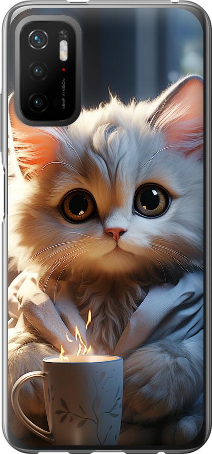 Чехол на Xiaomi Poco M3 Pro White cat
