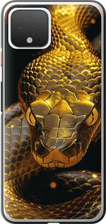 Чехол на Google Pixel 4 Golden snake