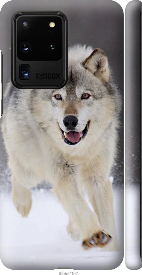 Чехол на Samsung Galaxy S20 Ultra Бегущий волк