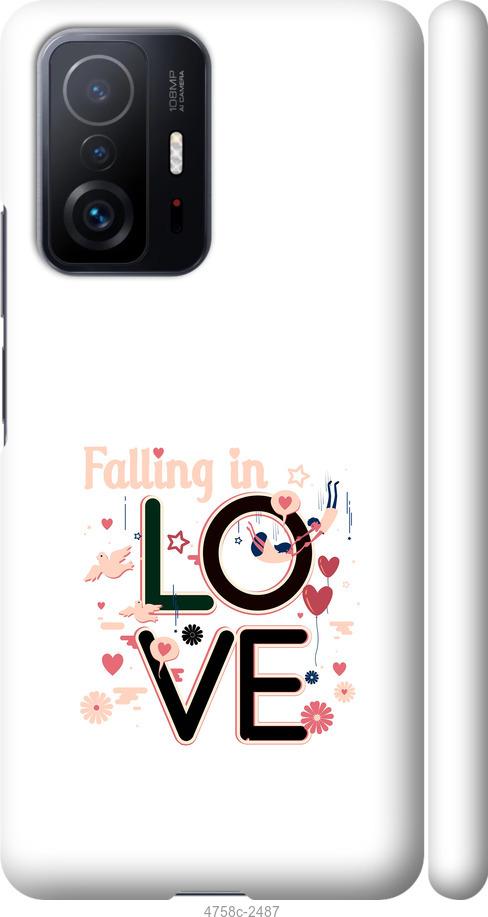 Чехол на Xiaomi 11T falling in love