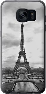 Чехол на Samsung Galaxy S7 Edge G935F Чёрно-белая Эйфелева башня