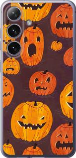 Чехол на Samsung Galaxy S24 Plus Тыквы на Хеллоуин