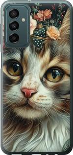 Чехол на Samsung Galaxy M13 M135 Cats and flowers