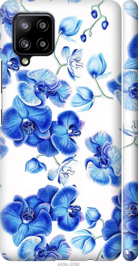 Чехол на Samsung Galaxy A42 A426B Голубые орхидеи