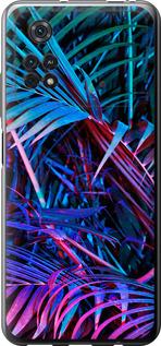 Чехол на Xiaomi Poco M4 Pro Папоротник под ультрафиолетом