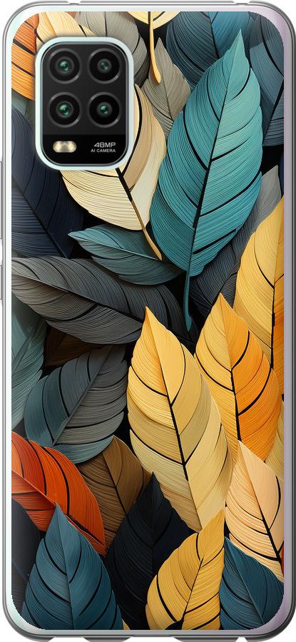 Чехол на Xiaomi Mi 10 Lite Кольорове листя