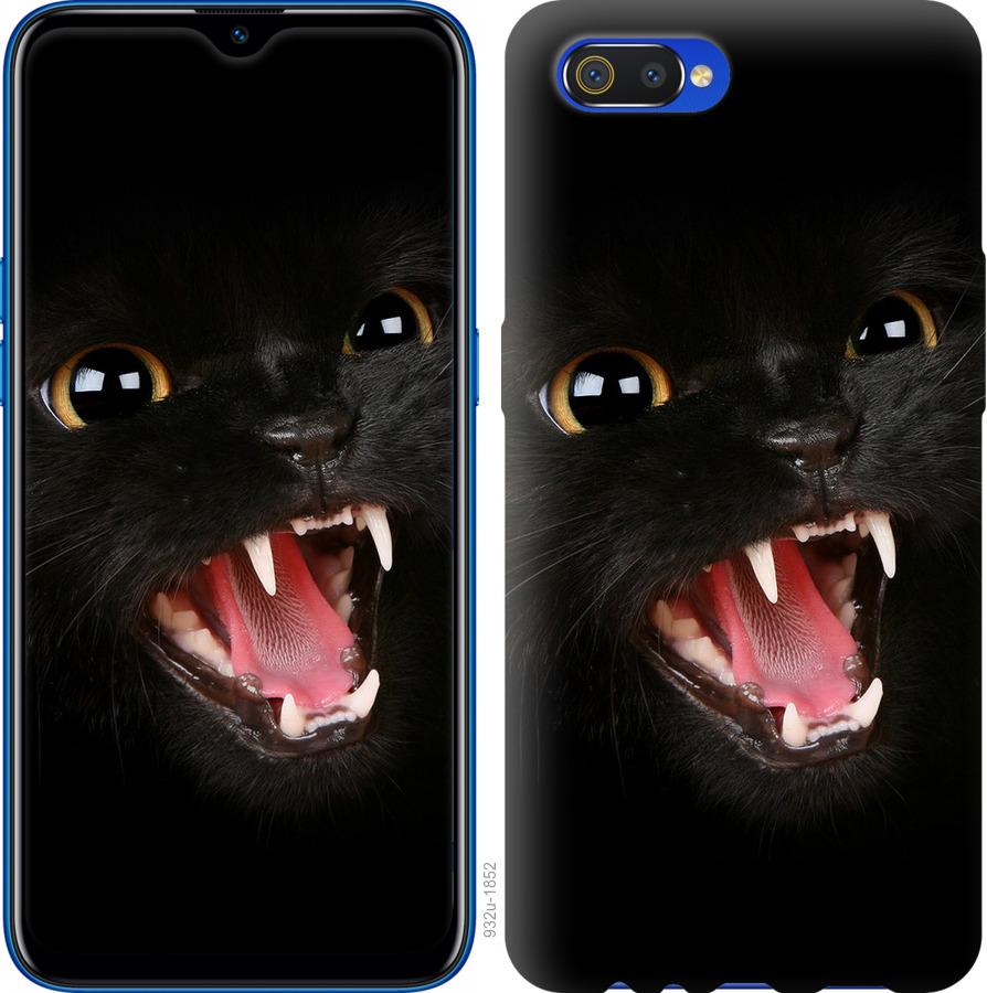 Чехол на Realme C2 Чёрная кошка