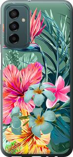 Чехол на Samsung Galaxy M23 M236B Тропические цветы v1