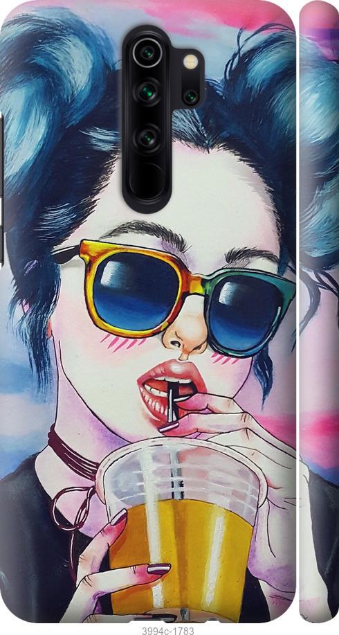Чехол на Xiaomi Redmi Note 8 Pro Арт-девушка в очках