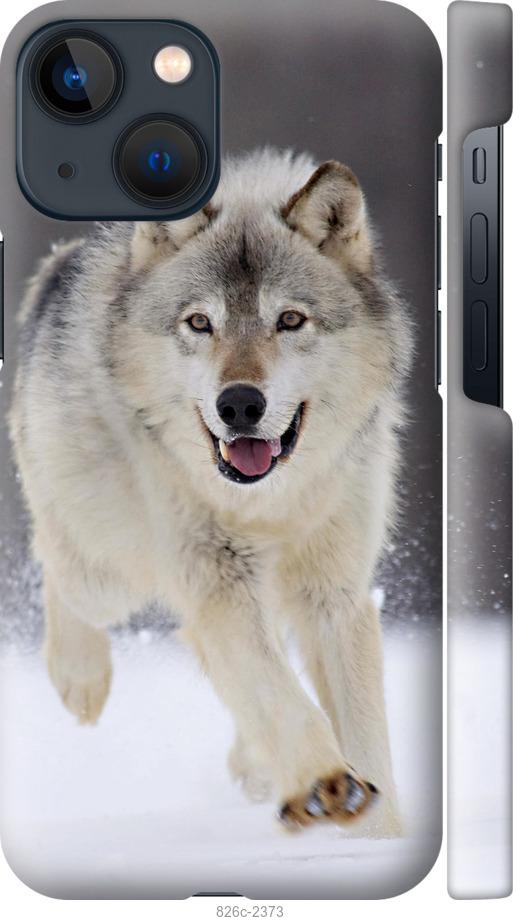 Чехол на iPhone 13 Mini Бегущий волк